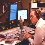 Matías in the jazz studio of CPR