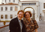 Matías Bombal and mom at Paramount Studios